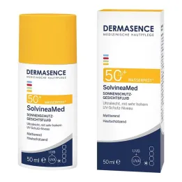 Dermasence Solvinea Med Fluido Facial Protección Solar LSF 50+, 50 ml