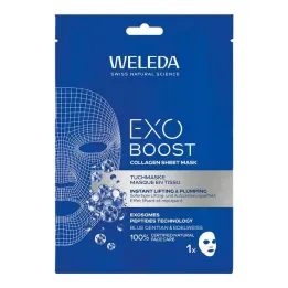 Weleda Exo Boost Mascarilla de hoja de colágeno genciana azul, 20 ml