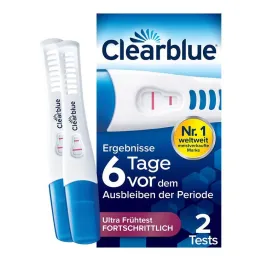 Prueba de embarazo Clearblue.Hace 6 días 2 hormonas, 2 piezas