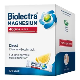 Biolectra magnesio 400 mg limón ultra directo, 100 st