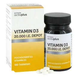 Activplus Vitamina D3 20.000 UI comprimidos depósito (180 unidades)