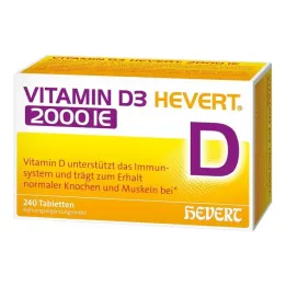 Vitamina D3 Hevert 2000 UI Tabletas, 240 ST