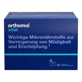 Paquete combinado de botellas/cápsulas para beber Orthomol Vital, 30 piezas