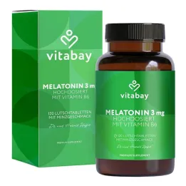 Melatonina dosis alta 3 mg + vitamina B6 vegana Lut., 120 st