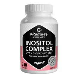 Complejo de inositol cromo + vitamina B6 + cápsulas de ácido fólico, 240 st