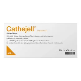 Cathejell Lidocaína C Lubricante estéril ZHS 12,5 g, 25 piezas