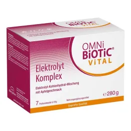 Bolsa completa de polvo de manzana Omni Biotic Vital Electrolyte, 7x40 g