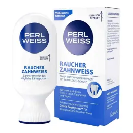 Pasta de dientes blanqueadora para fumadores Pearl White, 50 ml